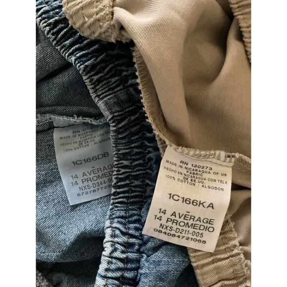 Lot Of 2 Chic Comfort Collection Put On Pants Womens 14 A Blue & Beige NWT Comfy - Picture 5 of 9